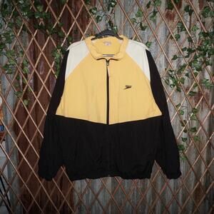 Large-Vintage Y2K speedo 90s essential embroider windbreaker